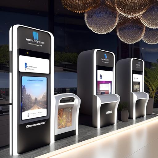 Close-up of Vendfun hotel self check-in kiosk 2026 screen with AI-powered upsell offers