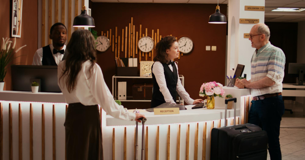 Guests in Malaysia using Vendfun self check-in kiosks that redefine hotels with smoother journeys and less waiting