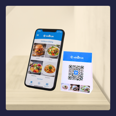 Vendfun In-room ordering Vendfun in-Room Ordering