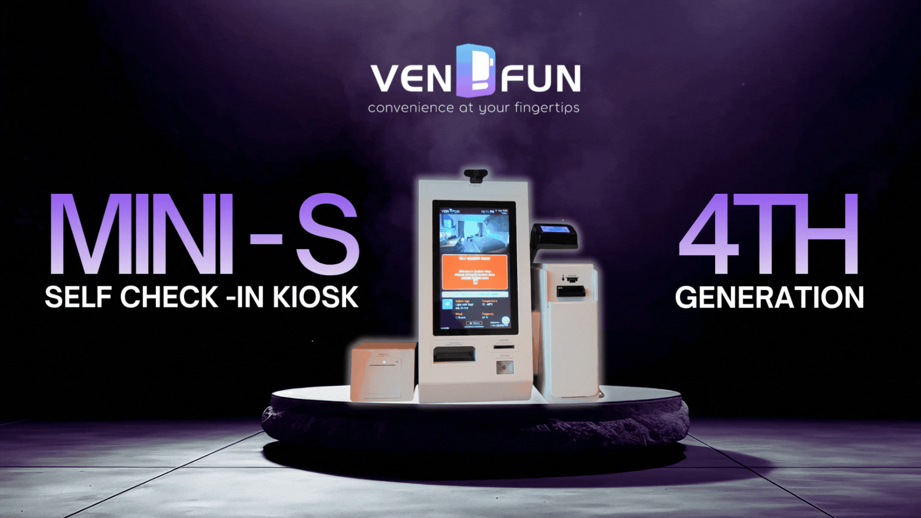 Vendfun Mini-S self-check-in kiosk Vendfun Mini-S self-check-in kiosk